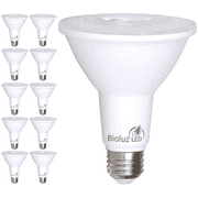 10 Pack PAR38 LED Bulb 120W Replacement Indoor / Outdoor Dimmable Spot Light Bulb by Bioluz LED, 3000K Soft White, E26, 40 Degree Beam Angle, UL Listed