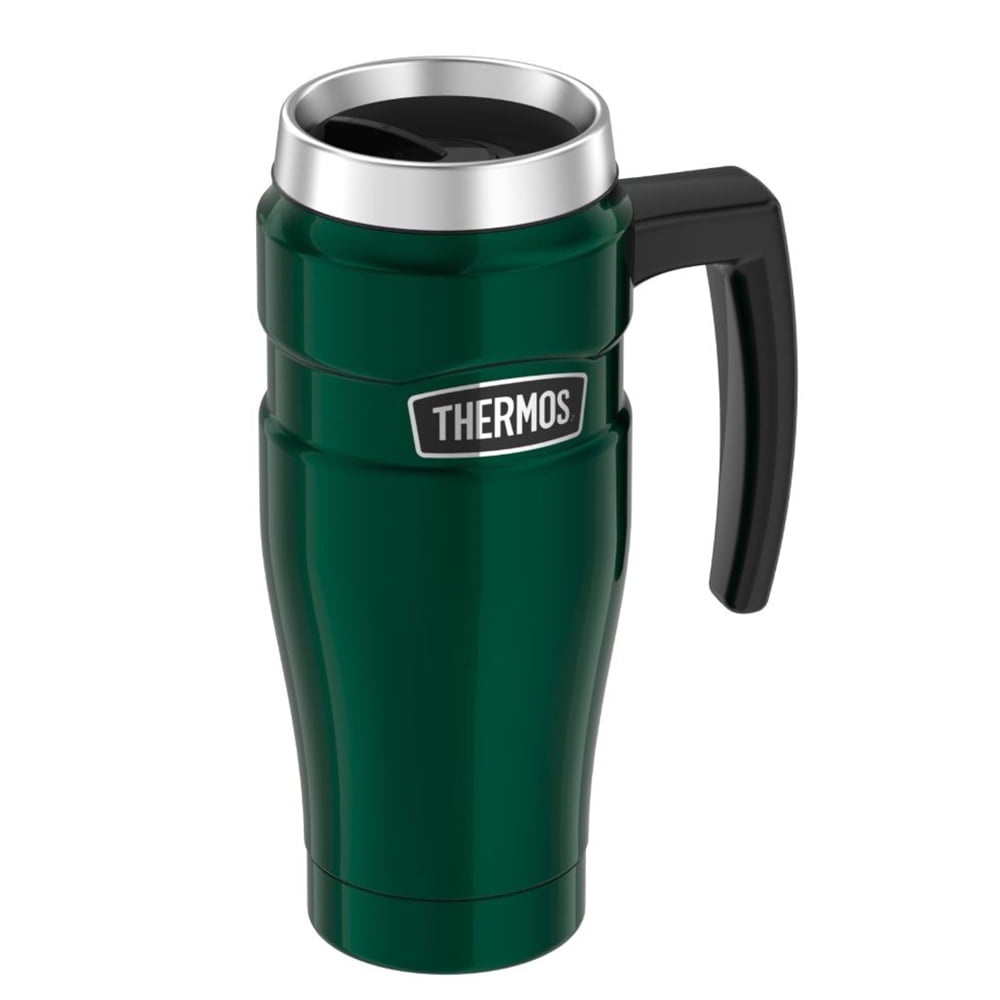 THERMOS 16OZ SS TRAVEL MUG PINE GREEN
