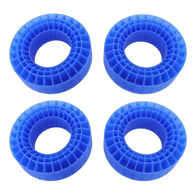 4pcs RC Car Tire Foam Inserts, 3-Layer Hollow Waterproof Temperature Resistant Silicone Tire Inserts for 1/10 RC Car 1.9inch Tires, Blue