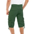 thumbnail image 6 of Notus Men's 100% Cotton Twill Cargo Shorts - Six Pockets, Comfortable & Durable Summer Wear Green 40, 6 of 7