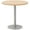 Maple and Silver, variant on Pemberly Row 30" Round Wood Top Pedestal Dining Table in Maple and Silver