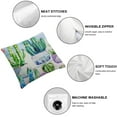 thumbnail image 4 of Awypu Succulents Cactus Pillow Covers Art Potted with Tropical Cactus Flowers Throw Pillow Covers Cushion Case for Home Sofa Decorative,2 Pcs White, 4 of 6