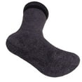 thumbnail image 4 of Diabetic Socks for Men Women, Merino Wool Non-Binding Top Socks with Cushion Sole, Seamless Toe 3 Pairs Black 2XL, 4 of 4