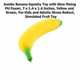 thumbnail image 2 of Jumbo Banana Squishy Toy with Slow Rising Pu Foam, 7 X 1.4 X 1.4 Inches, Yellow and Green, for Kids and Adults Relaxation, Simulated Fruit Toy, 2 of 3