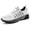White, variant on BERANMEY Sneakers for Men Lightweight Slip On Mens Sneaker Breathable Knit Casual Shoes for Mens Comfortable Walking Tennis Work Driving Shoes with Flexible Non-Slip Sole