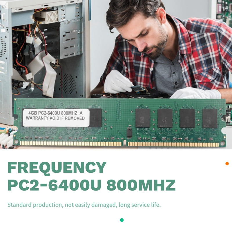 4X 4Gb 4G Ddr2 800Mhz Pc2-6400 Computer Memory Ram Pc Dimm 240-Pin Compatible  Platform for  Dedicated