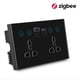 thumbnail image 2 of Enchufe Universal UE, Reino , EE. UU., Tuya ZigBee, Interruptor de de Corriente Inteligente Negro con Puerto USB y Tipo C, Salida Smart Life, 2 of 8