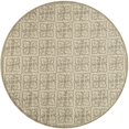 thumbnail image 1 of Momeni Veranda Tapis Rond 9 Pieds X 9 Pieds Transitionnel Fait Main en Taupe, 1 of 1
