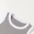 thumbnail image 4 of ITSAME Boys Outfit Set, Crewneck Printed Tank Top and Shorts Summer Casual Comfort Clothes 2-Piece Gray Size 0-1T, 4 of 7
