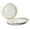 Lace in White & Gold, variant on " OCCASIONS " 240 Pieces Pack, Heavyweight Square Wedding Party Disposable Plastic Plates (9.5'' Luncheon Plate, Vitro Clear)
