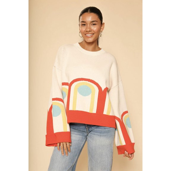 Miss Sparkling Retro Arch Sweater