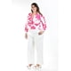 thumbnail image 5 of Blusa escote cruzado Roman Fashion Tallas Extras 1835 Fucsia 36, 5 of 7