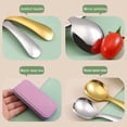 thumbnail image 4 of 2pcs/Set Mini Portable Spoon Fork Tableware Stainless Steel Cutlery Set, 4 of 8