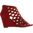 thumbnail image 2 of Bonnibel Trina-2 Womens Cut Out Back Zip Wedge Sandals, 2 of 4