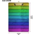 thumbnail image 2 of FMSHPON Vintage Rainbow Wooden Clipboard Hardboard Wood Nursing Clip Board and Pull for Standard A4 Letter 13x9 inches, 2 of 7