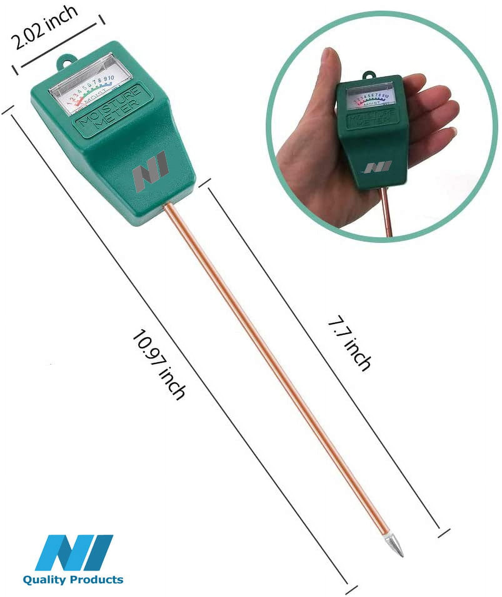 Yizerel 2 Packs Soil Moisture Meter for House Plants, Plant Water Meter  Soil Tester Test Kit Soil Hygrometer Sensor for Indoor & Outdoor Use Garden
