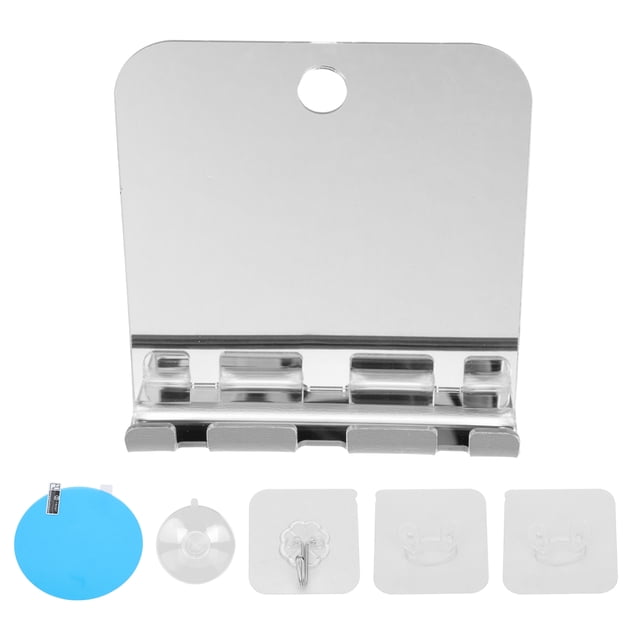 MasteelfCA 1 Ensemble de Miroir Anti-Buée Incassable pour Voyage Salle de Bain Rasage