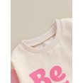 thumbnail image 5 of Bagilaanoe Toddler Baby Girl Boy Casual Sweatshirt Long Sleeve Letter Print Pullover 6M 12M 18M 24M 3T 4T Kids Fall Loose Tee Tops, 5 of 7
