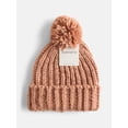 thumbnail image 2 of Scenario Women's Chunky Textured Beanie, One Size Fits Most, Root Beer, 2 of 4