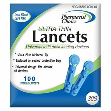 Clever Choice Pharmacist Choice Twist Top 30G Lancets 100s [5 Pack] For GLucose Care