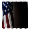 thumbnail image 2 of Ambesonne USA Shower Curtain, Americana Proud Country Flag, 69"Wx84"L, Charcoal Grey Night Blue, 2 of 4