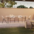 thumbnail image 1 of mesa plegable 183.8 x 73.6 x 76.2 cm blanco lifetime, 1 of 7