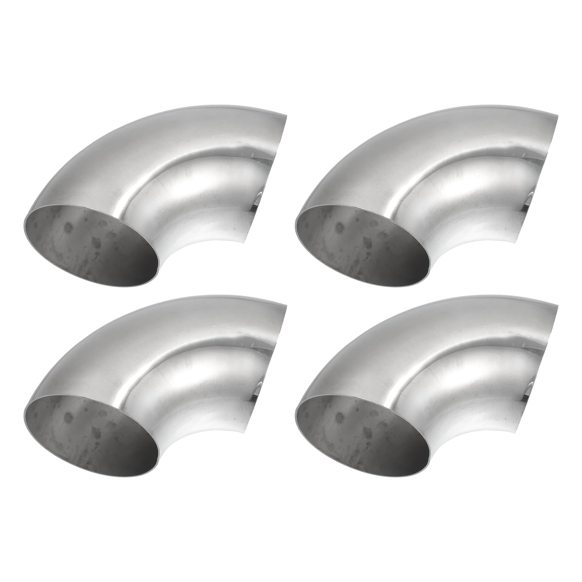 Codo De Escape De Acero Inoxidable SS304 De 2.5 Pulgadas, ángulo 90°, 2 Unidades, Espesor 1.5 Mm – X AUTOHAUX
