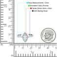 thumbnail image 4 of Simulated Cubic Zirconia Size-10 Infinity Twist Halo Marquise Art Deco Vintage Engagement Wedding Bridal Ring 925 Sterling Silver, 4 of 7