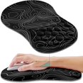 thumbnail image 1 of Ergonomic Mouse Pad Wrist Support with Memory Foam - Topographic Contour, 1 of 6