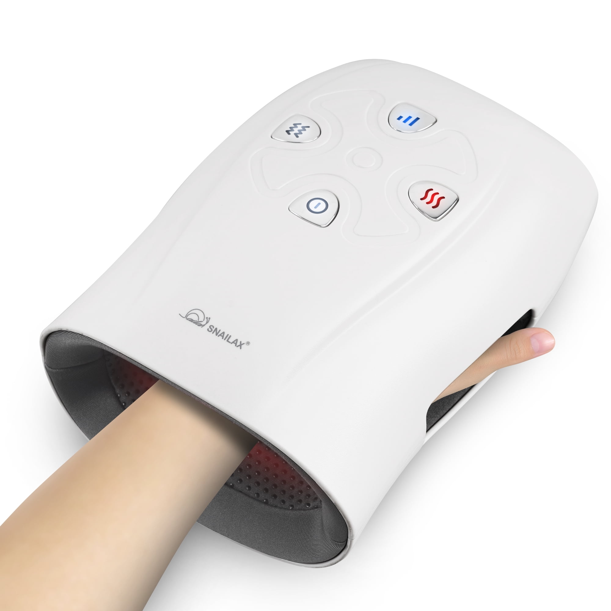Snailax Hand Massager with Compression & Heat, Cordless 3 Compression Intensities