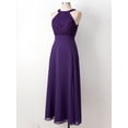 thumbnail image 7 of iiniim Women's Halter Neck Floral Lace Chiffon Bridesmaid Formal Wedding Long Dress Size 4-16, 7 of 7
