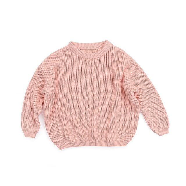 Fortune Chandail pour Enfants 0-5 Ans Garçons Filles Automne Hiver Doux Manches Longues Tricoté