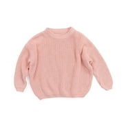 Qiylii Toddler Baby Fall Winter Sweaters, Long Sleeve Knitted Pullover Clothes