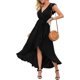 thumbnail image 2 of Vestido largo con cuello en V y estampado floral de verano para mujer Vestidos maxi largos bohemios fluidos oso de fresa Hogar, 2 of 5