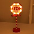 thumbnail image 2 of Christmas Vintage Lights North Pole Sign LED Light Street Sign A, 2 of 5