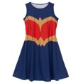 thumbnail image 4 of DC Comics Girls Blue Sleeveless Skater Dress, 4 of 5