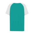 thumbnail image 5 of Yigetop Short Sleeve Henley Shirts for Women, Womens Fashion Short Sleeve Tops Basic Tunic T Shirts Casual Button Down Half Sleeve Blouses Tshirts Shirts for Women Sky Blue 3XL, 5 of 5