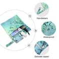 thumbnail image 4 of 2 Pack Wet Dry Bags,Fresh Teal Foliage Waterproof Reusable Dual Zipper Bags for Swimwear, Gym Clothes, Toiletries, Baby Diapers, 4 of 8