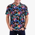 thumbnail image 1 of Balery Tropical Palm Leaves Camisa Polo de Hombre con Estampado, de Manga Corta y Tejido Medio, Camisa Tipo Golf Polo-Small, 1 of 6