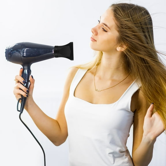 ELAYARD 2Pcs Hair Blower Nozzle Black Nylon Blow Dryer Diffuser Replacement