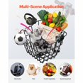 thumbnail image 4 of Scooter Rear Basket, Folding Metal Wire Basket, Heavy Duty & Spacious Cargo Basket, Works With 1-Inch Receiver, Compatible With Most Golden, Drive & Pride Mobility Scooter, 4 of 10