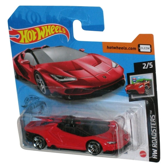 Hot Wheels '16 Lamborghini Centenario Roadster (2018) HW Roadsters 2/5 Red Car 170/250 - (Short Card)