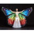 thumbnail image 3 of Disfraz de Ángel Mariposa Colorida Salvador Disfraz de ala para danza del vientre, 3 of 10