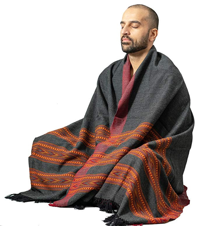 Meditation Shawl by Om Shanti Crafts Prayer Shawl for Daily