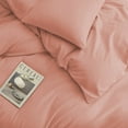 thumbnail image 3 of IR Imperial Rooms 3 PC Duvet Cover Set Plain Microfiber Button Closer Adult Peach Color Queen, 3 of 6