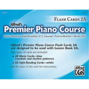 Alfred 00-22367 Premier Piano Course- Flash Cards, Level 2A
