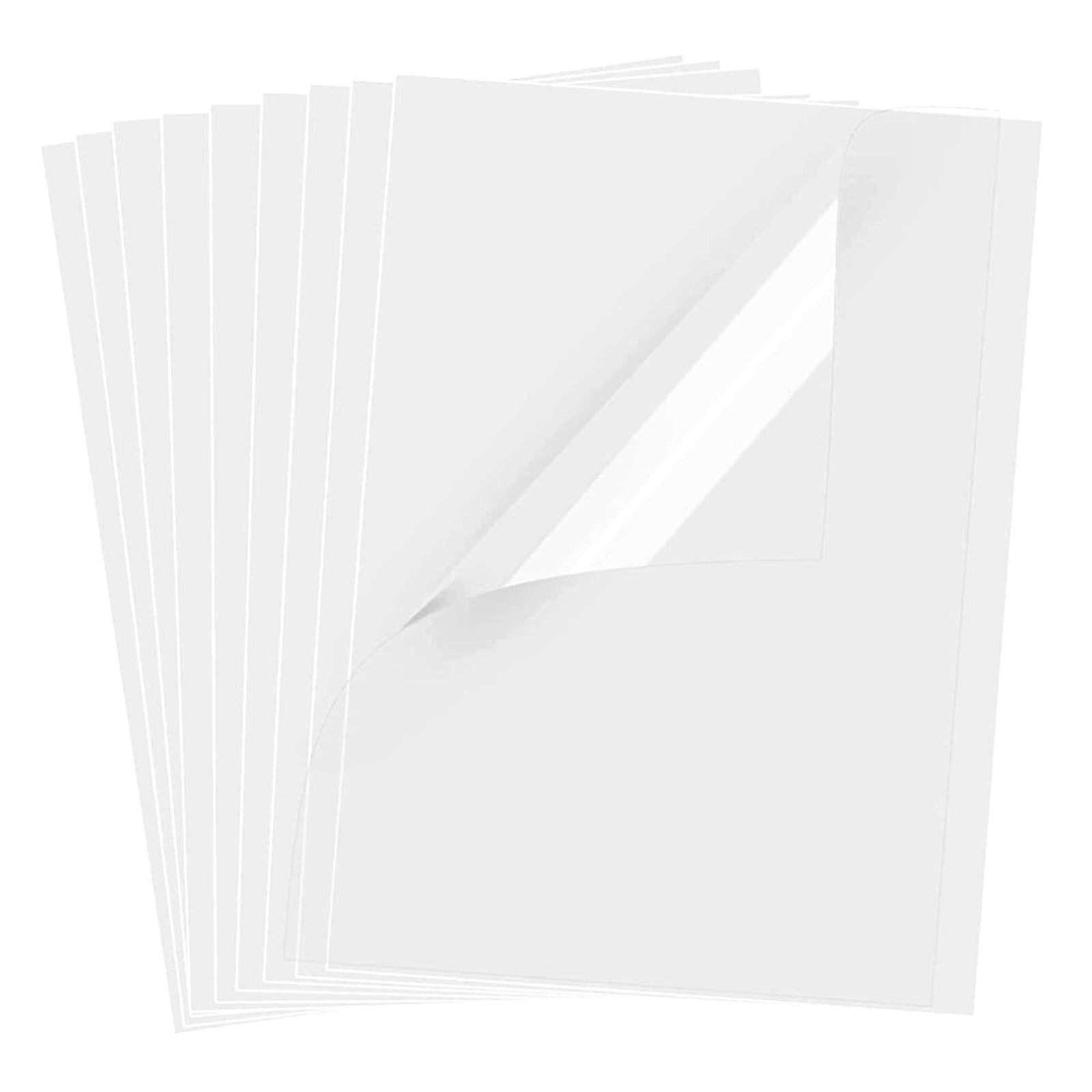 RUISINERY 100 Sheets A 4 Printable Sticker Paper Waterproof Decal Clear Copy Paper Suitable for Inkjet Printers