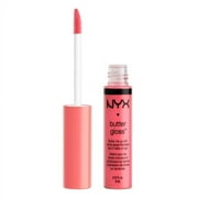 NYX Professional Makeup Butter Gloss, Non-Sticky Lip Gloss, 3 Peaches and Cream 0.27 fl oz
