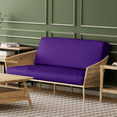 thumbnail image 5 of Solid Futon Cover Slipcover Fit 6"- 8" Futon Mattresses Purple, Twin Size 39x75 Inch, 5 of 9