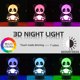 thumbnail image 1 of 3D Panda Night Light Acrílico Tablero Lámpara Niños Dormitorio Decoración de cabecera (A), 1 of 8